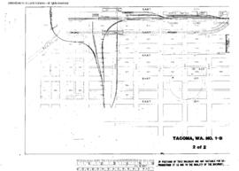 Plat Map of Northern Pacific Facilities at Tacoma, Washington, 1919