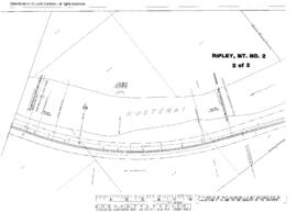 Plat Map of Great Northern Facilities at Ripley, Montana, 1943