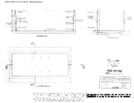 Northern Pacific Engineering Drawing, Locomotive Wheel Shop at Livingston, Montana, 1973