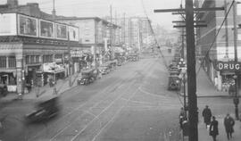 Seattle Municipal Railway track, Seattle, Washington, circa 1925