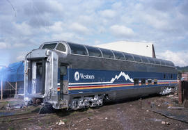 Holland America Westours passenger car 513 at Seattle, Washington on May 14, 1987.