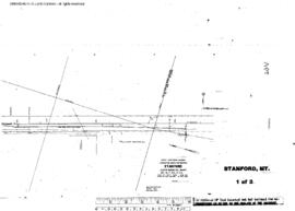 Plat Map of Great Northern Facilities at Stanford, Montana, 1967