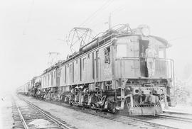 Great Northern Railway electric locomotive number 5004A at Skykomish, Washington, undated.