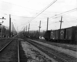 Pacific Coast Railroad/Chicago Milwaukee St. Paul and Pacific Railroad mainline at Maple Valley, ...