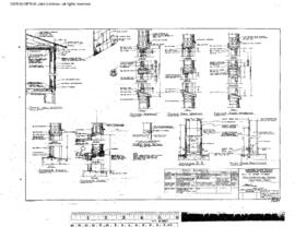 Northern Pacific Engineering Drawing, Depot at Gardiner, Montana, 1955