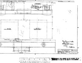 Northern Pacific Engineering Drawing, Locomotive Wheel Shop at Livingston, Montana, 1972