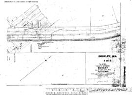 Plat Map of Northern Pacific Facilities at Buckley, Washington, 1909