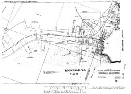 Plat Map of Milwaukee Road Facilities at Rockdale, Washington, 1918