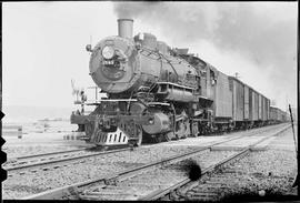 Northern Pacific steam locomotive 1549 at Tacoma-McCarver St, Washington, circa 1945.