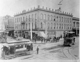 San Diego Electric Railway streetcar at San Diego, California, circa 1900.