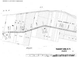 Plat Map of Great Northern Facilities at Tilbury Line, British Columbia, 1969