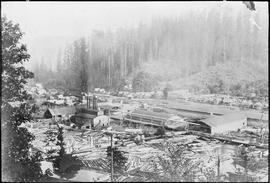 Lumber mill in Walville, Washington, circa 1920.