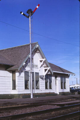 Great Northern Depot at Cut Bank, Montana, 1971