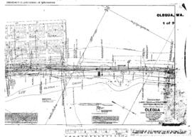 Plat Map of Northern Pacific Facilities at Olequa, Washington, 1915