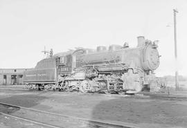 Northern Pacific steam locomotive 1191 at Laurel, Montana, in 1953.