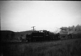 Northern Pacific steam locomotive 2142 at Tacoma, Washington, in 1936.