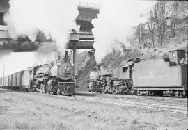 Northern Pacific steam locomotive 1797 at Tacoma, Washington, in 1953.