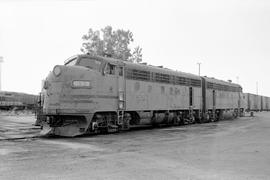 Western Pacific Railroad diesel locomotive 913-A at Sacramento, California on August 3, 1973.