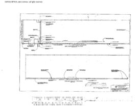 Burlington Northern Engineering Drawing, Freight House at Portland, Oregon, 1979