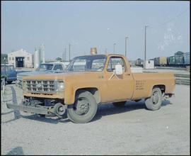 Burlington Northern truck at Oklahoma City, Oklahoma, in June, 1982.