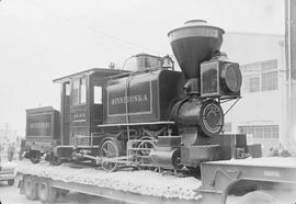 Northern Pacific steam locomotive 1 at Tacoma, Washington, circa 1898.