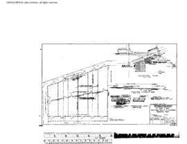 Northern Pacific Engineering Drawing, Stockyard at Bozeman, Montana, 1963