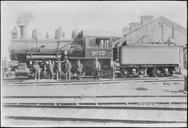 Northern Pacific steam locomotive 1072, circa 1910.