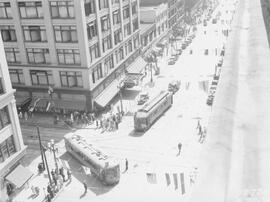 Seattle Municipal Railway cars, Seattle, Washington, 1934