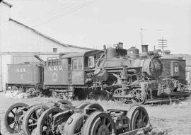 Almanor Railroad Steam Locomotive Number 104 at Tacoma, Washington, circa 1950.