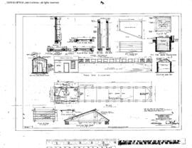 Great Northern Engineering Drawing, Sand Facilities at Interbay, Washington, 1929