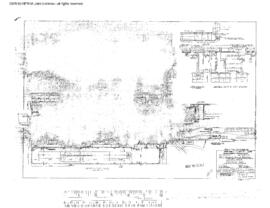 Northern Pacific Engineering Drawing, Rail Welding Plant Building at Laurel, Montana, 1970