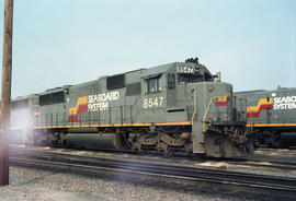 CSX Transportation diesel locomotive 8547 at Waycross, Georgia on July 30, 1987.