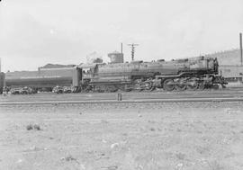 Northern Pacific steam locomotive 5113 at Spokane, Washington, in 1950.