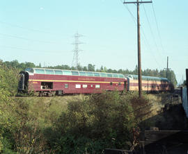 National Railway Supply (NRS) Corporation passenger car 55 at Beaverton, Oregon on October 10, 1988.