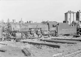 Northern Pacific steam locomotive 1823 at South Tacoma, Washington, in 1945.