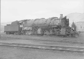 Northern Pacific steam locomotive 4500 at Butte, Montana, in 1949.