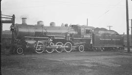 Northern Pacific steam locomotive 1689 at Tacoma, Washington, in 1937.