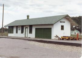 Burlington Northern Depot at Fromberg, Montana, undated