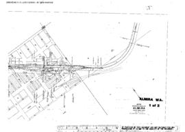 Plat Map of Northern Pacific Facilities at Almira, Washington, undated