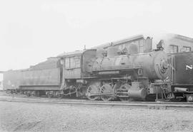 Northern Pacific steam locomotive 1115 at Brainerd, Minnesota, in 1954.