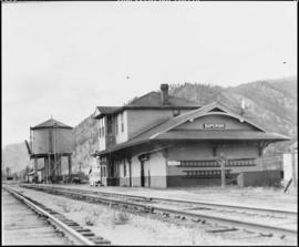 Northern Pacific station at Superior, Montana, circa 1950.