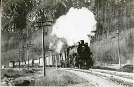 Great Northern Railway steam locomotive 321 in Washington State, undated.