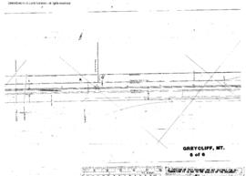 Plat Map of Northern Pacific Facilities at Greycliff, Montana, 1949