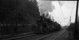 Pacific Coast Railroad work train at Indian, Washington in 1946.