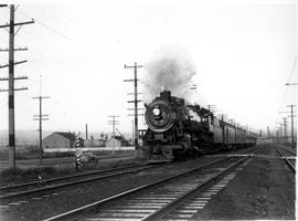 Northern Pacific steam locomotive 2248 at Seattle, Washington, circa 1940.