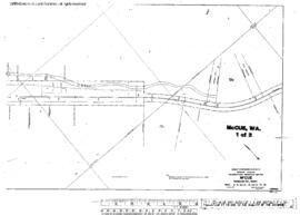 Plat Map of Great Northern Facilities at Mc Cue, Washington, undated