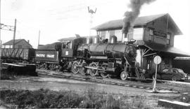 Pacific Coast Railroad steam locomotive number 15 at Renton, Washington, circa 1942.