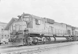 Spokane, Portland & Seattle Railway diesel locomotive number 334 at Auburn, Washington in 1970.