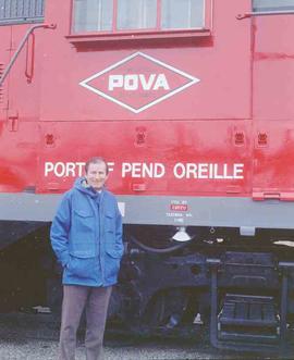 Pend Oreille Valley Railroad Diesel Locomotive  Number 102 at Tacoma, Washington in January, 1986.