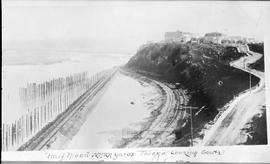 Northern Pacific Half-Moon yard at Tacoma, Washington, circa 1880